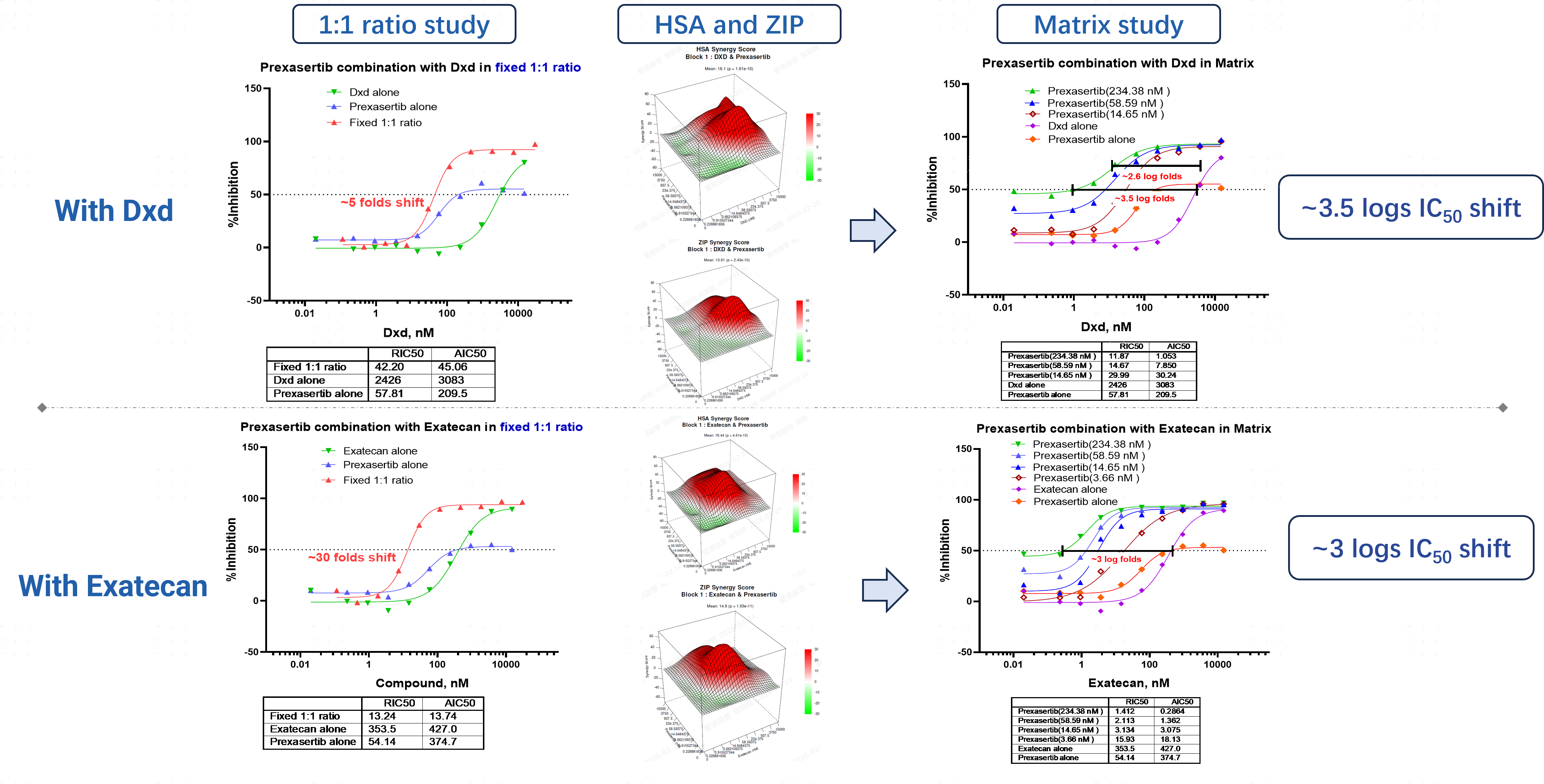Prexasertib combination screening